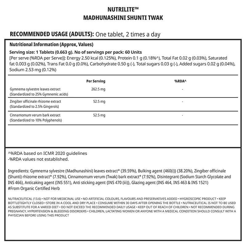 NUTRILITE® Madhunashini, Shunti & Twak