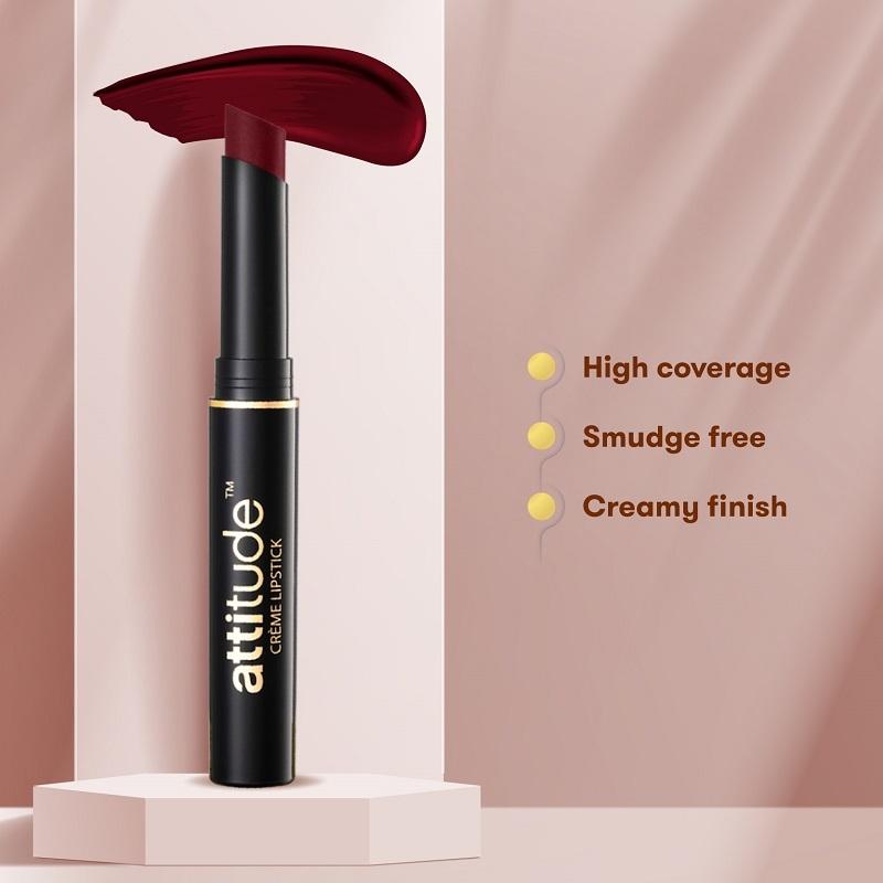 attitude™ Festive Glam Pack Crème Lipstick Majestic Maroon