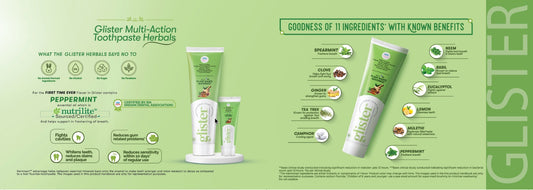 Glister™ Multi-Action Toothpaste Herbals - 50g - (pack of 4)