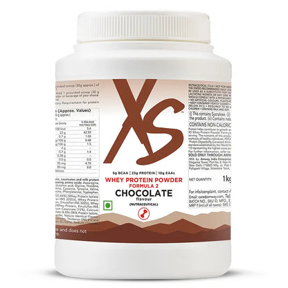XS Whey Protein Powder Formula 2 Chocolate