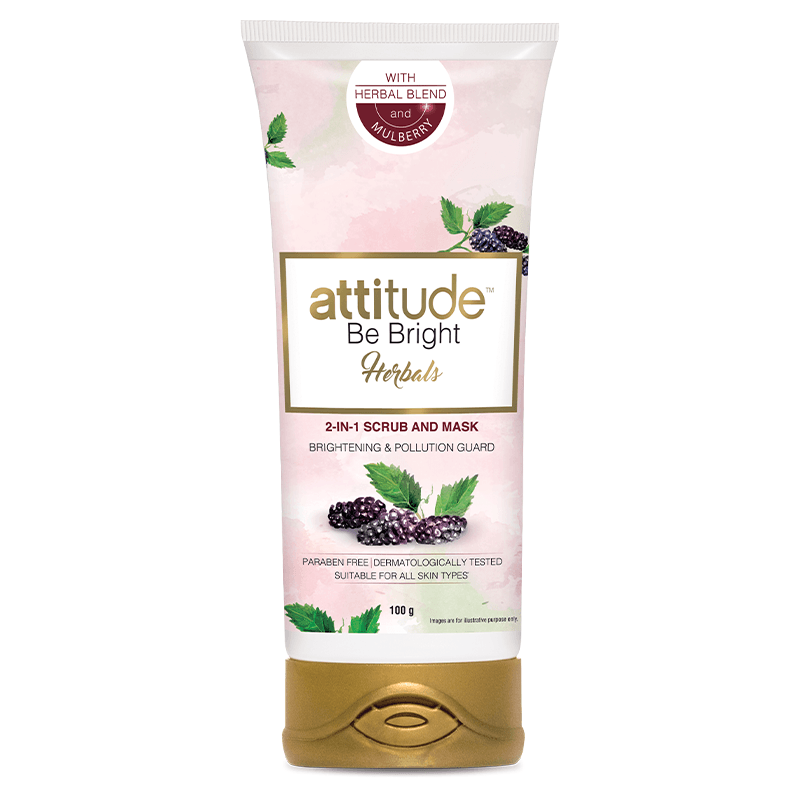 attitude™ Be Bright Herbals 2-in-1 Scrub and Mask