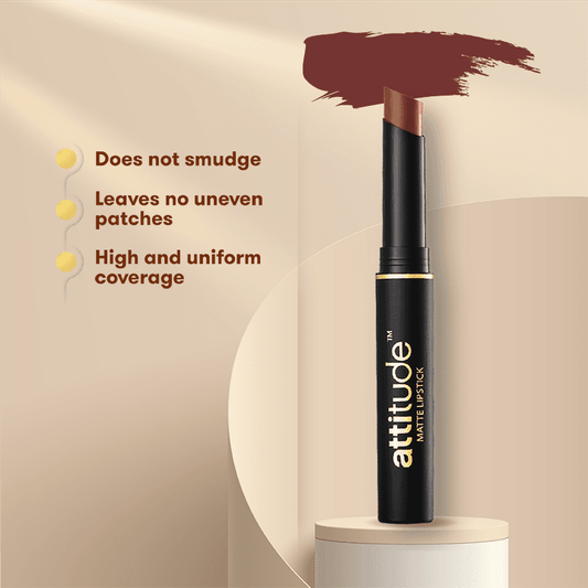 attitude™ Festive Glam Pack Matte Lipstick Cappuccino Brown