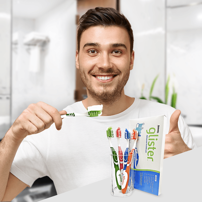 Glister™ Advanced Toothbrush (Pack of 4)
