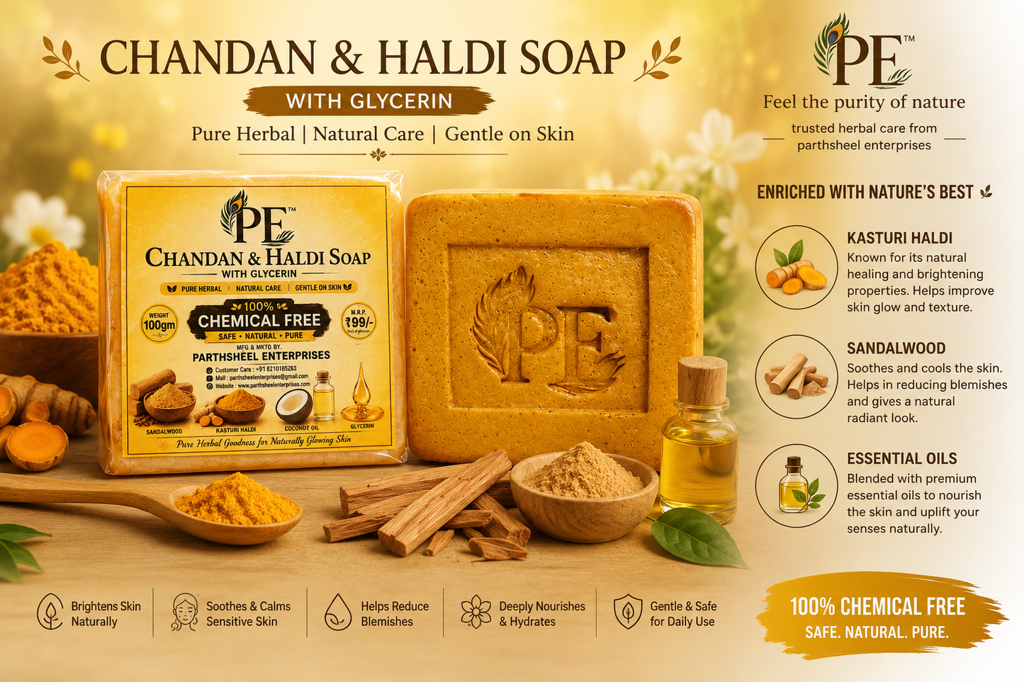 Haldi Chandan Herbal Soap