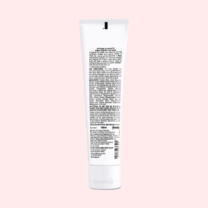 attitude™ Clear Activ Pimple Control Face Wash