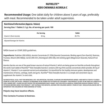NUTRILITE® Kids Chewable Acerola C