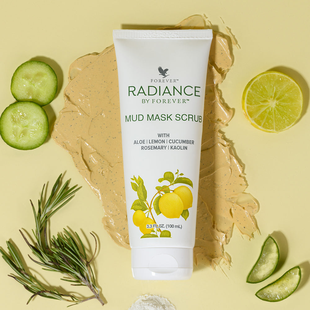 RADIANCE BY FOREVER MUD MASK SCRUB