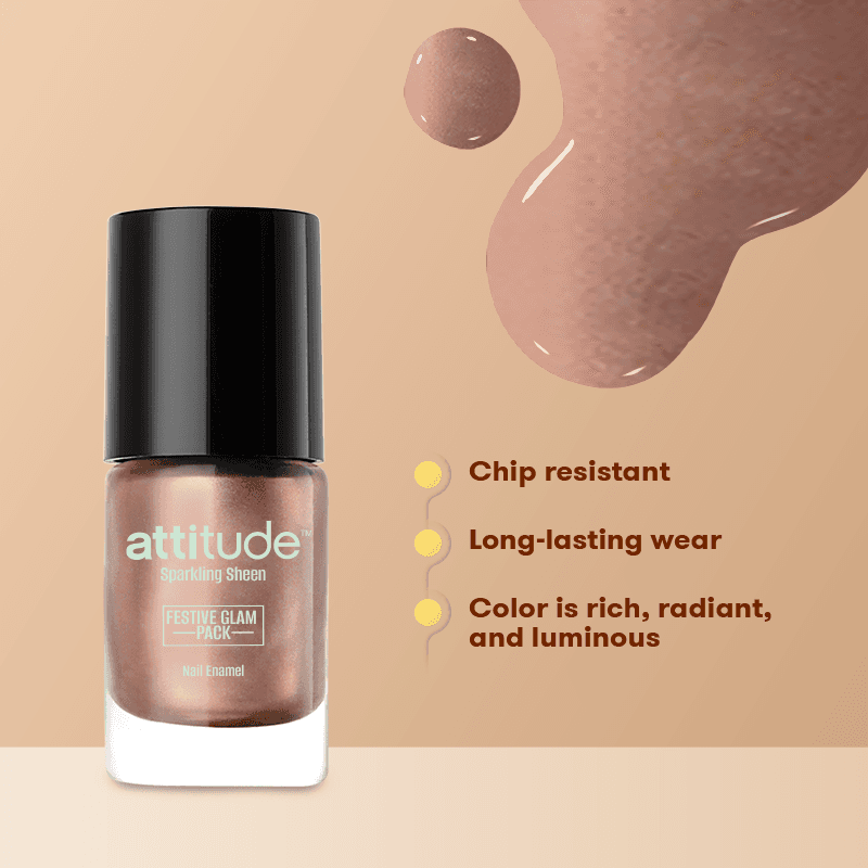 attitude™ Sparkling Sheen Festive Glam Pack Nail Enamel