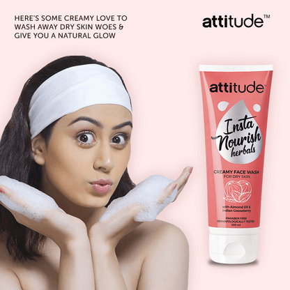 attitude™ Insta Nourish Herbals Creamy Face Wash