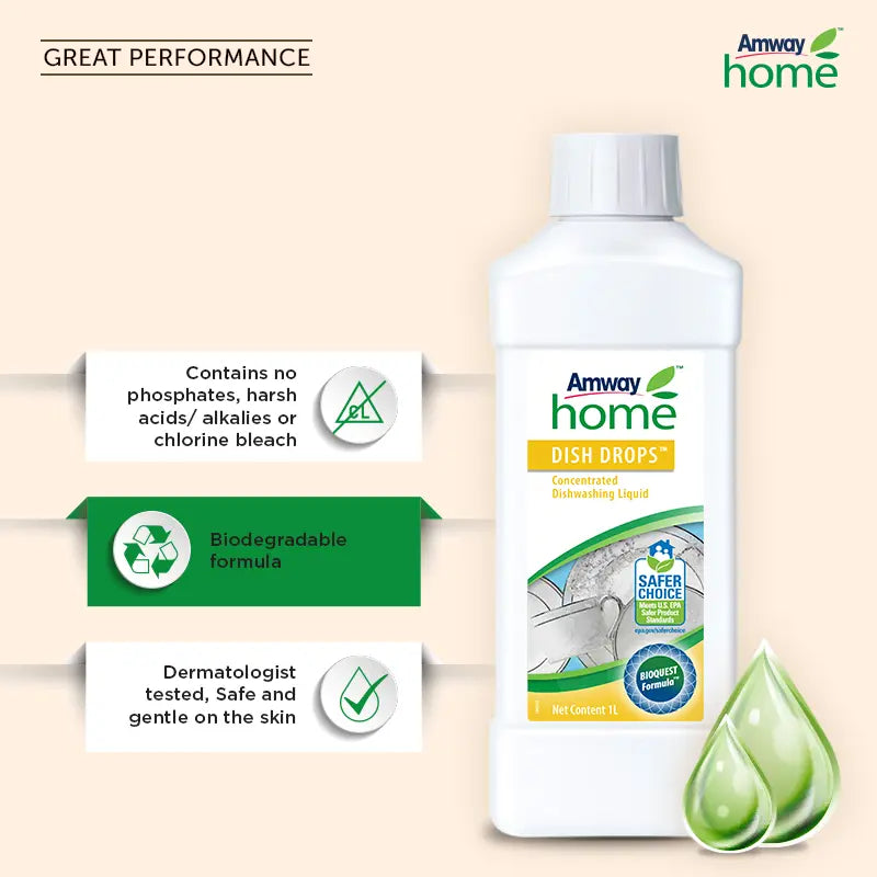 Amway™ Home Dish Drops Concentrated Dishwashing Liquid