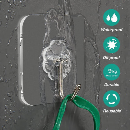 Strong Self Sticky Wall 5kg Load Capacity for Kitchen And Bathroom Hook