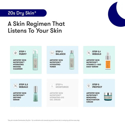 ARTISTRY™ Dry Skin* Night Cleanser Toner Serums Night Cream for 20s