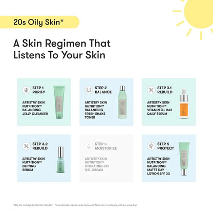ARTISTRY™ Oily Skin* Morning Cleanser Toner Serums Moisturizer for 20s