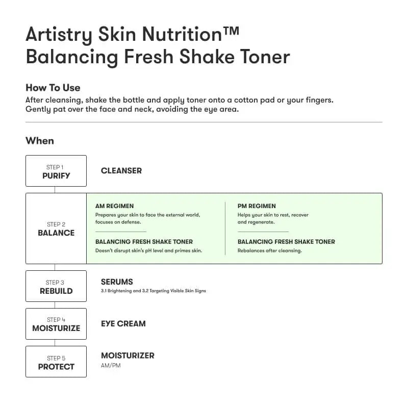 ARTISTRY™ Skin Nutrition™ Balancing Fresh Shake Toner