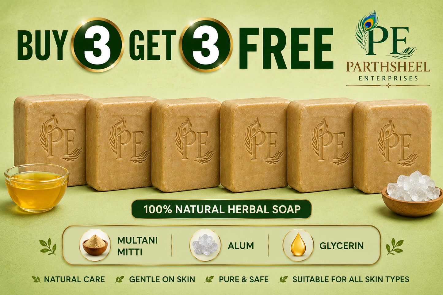 Multani Mitti + Fitkari Soap
